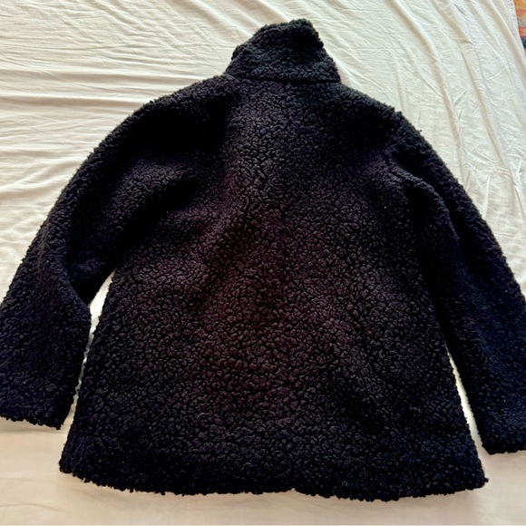 SHAWL COLLAR BLACK FLEECE JACKET SIZE SMALL FROM MATTY M. MINT CONDITION. - Picture 7 of 8